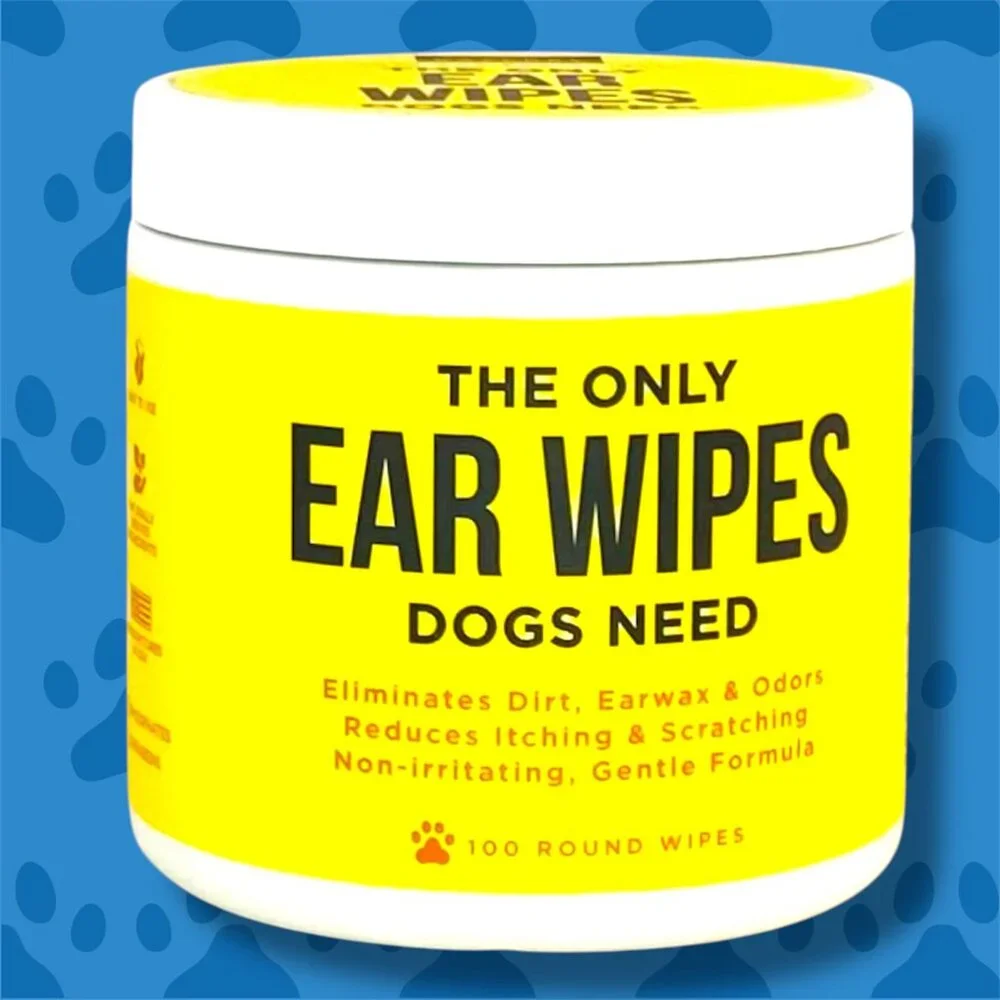 Natural Rapport Set with 200 Round Wipes, The Only Ear & Eye Wipes Dogs Need